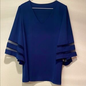 Elegant Blue Women's Top